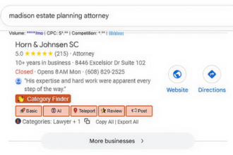 Local SEO Result - Horn Johnsen