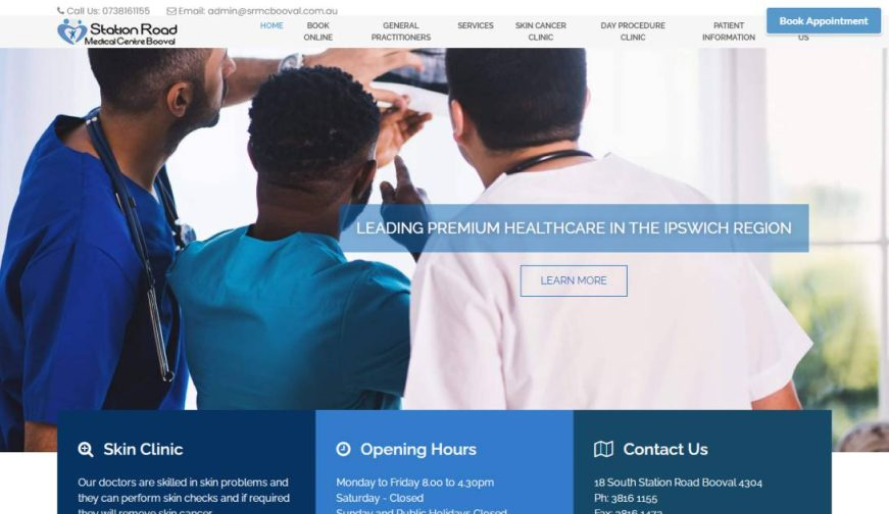 Station Road Medical Centre: Doctors reviewing X-ray, offering premium healthcare in Ipswich.