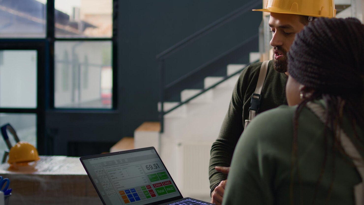 Wisconsin contractors optimize Google Business Profile on laptop
