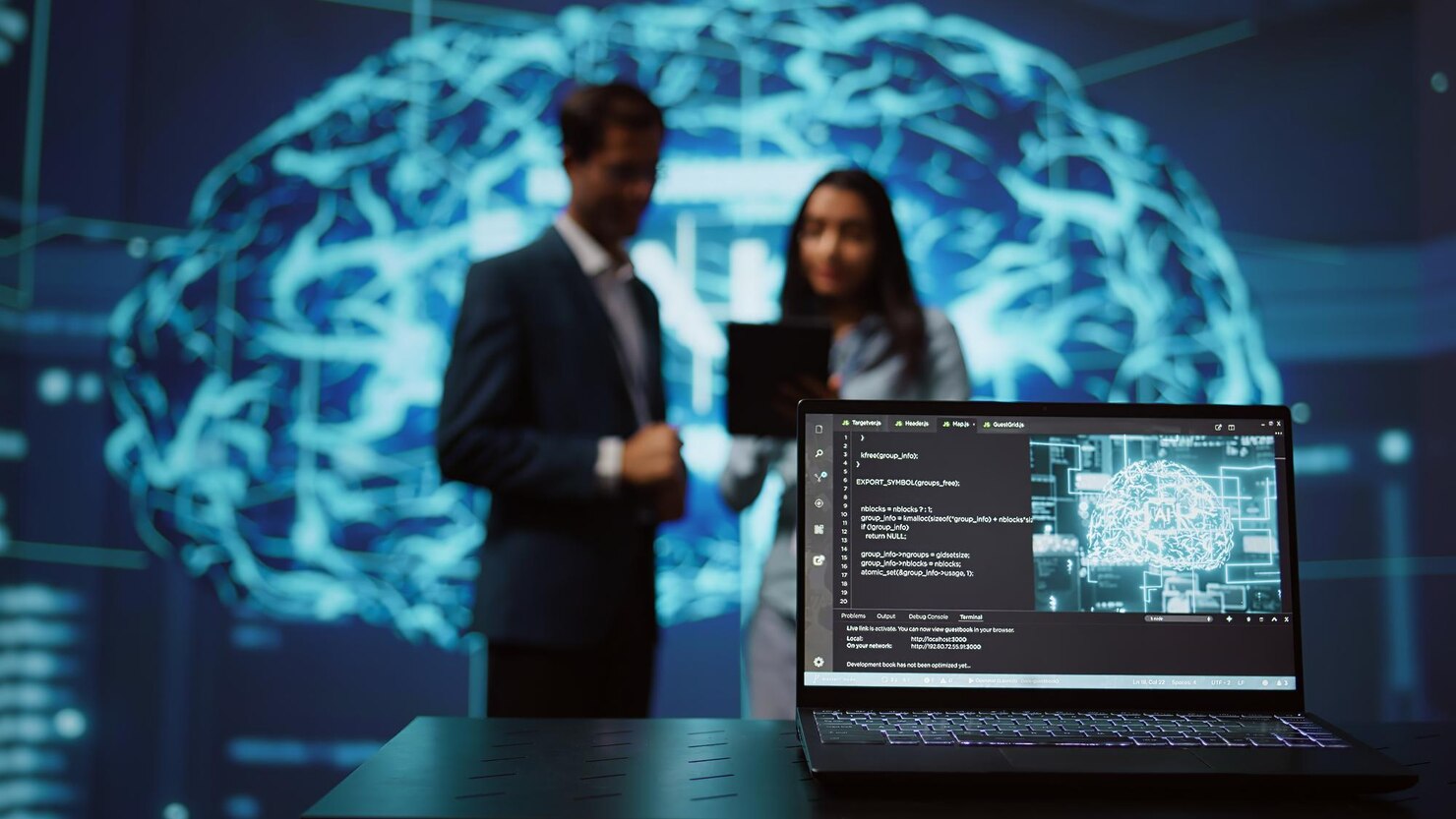 Team analyzing AI data with schema markup for AI Overviews